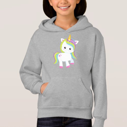 Rainbow Unicorn Cute Unicorn Magic Unicorn Star Hoodie