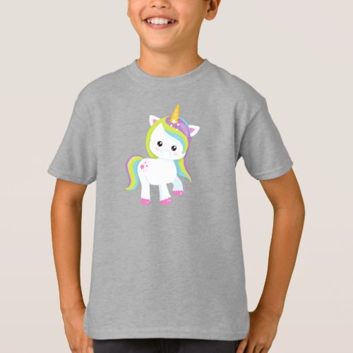 Rainbow Unicorn Cute Unicorn Magic Unicorn Star T_Shirt