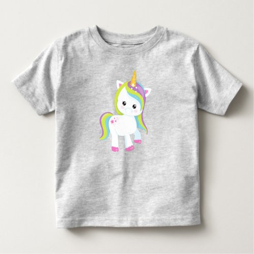 Rainbow Unicorn Cute Unicorn Magic Unicorn Star Toddler T_shirt