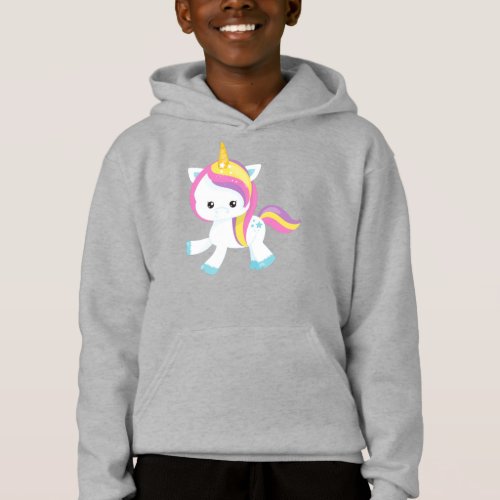 Rainbow Unicorn Cute Unicorn Star Magic Unicorn Hoodie