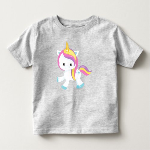 Rainbow Unicorn Cute Unicorn Star Magic Unicorn Toddler T_shirt
