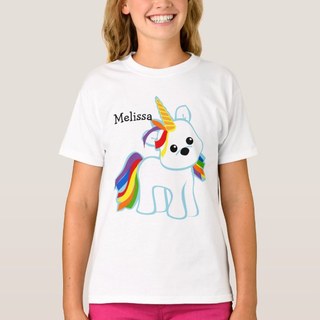 Rainbow Unicorn Cutie T-Shirt (Front)
