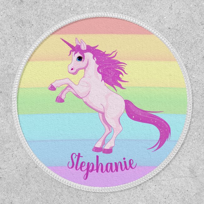 Rainbow Unicorn Design Patch