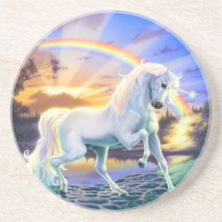 Rainbow Unicorn Drink Coaster