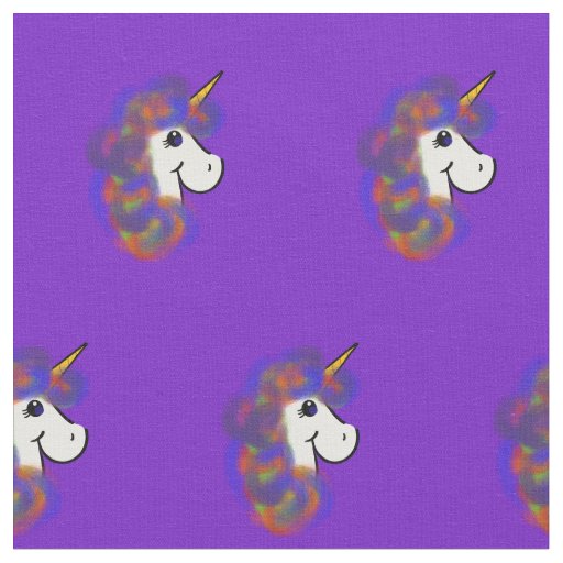 Rainbow Unicorn Fabric