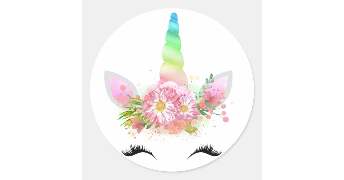 vector round sticker Unicorn Stickers Face Zazzle.com Rainbow vector round sticker Unicorn Stickers Face Zazzle.com Rainbow