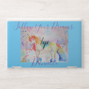 Rainbow Unicorn Follow Your Dreams Laptop Skin