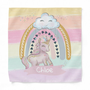 Womens Afro Unicorn' Bandana