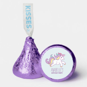 Rainbow Unicorn Girls Birthday Party Hershey®'s Kisses®