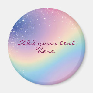 Rainbow Unicorn Glitter Magnet