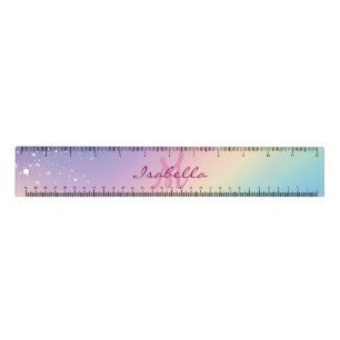 Rainbow Unicorn Glitter Ruler
