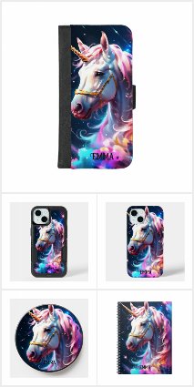 Rainbow Unicorn Head