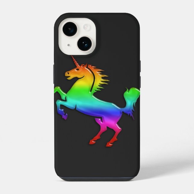 Rainbow Unicorn Iphone Case (Back)