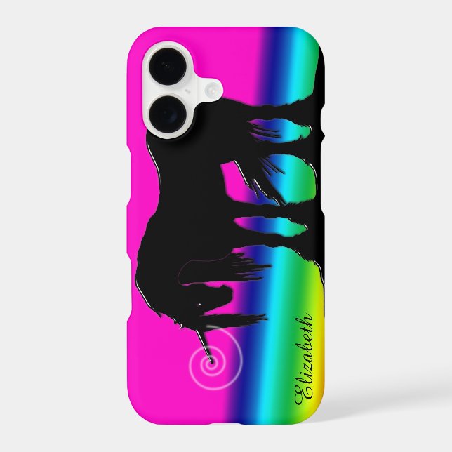 Rainbow Unicorn Iphone Case (Back)