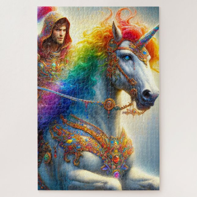 Rainbow Unicorn Jigsaw Puzzle (Vertical)