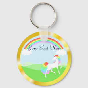 Rainbow Unicorn Keychain