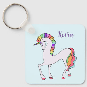 Rainbow Unicorn Keychain