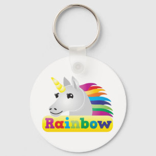 Rainbow Unicorn Keychain