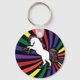 Rainbow Unicorn Keychain
