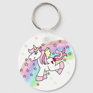 Rainbow Unicorn Keychain