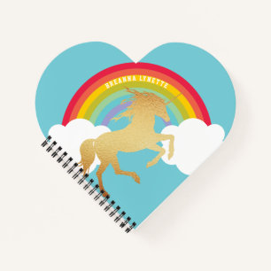 Rainbow Unicorn Kids Notebook