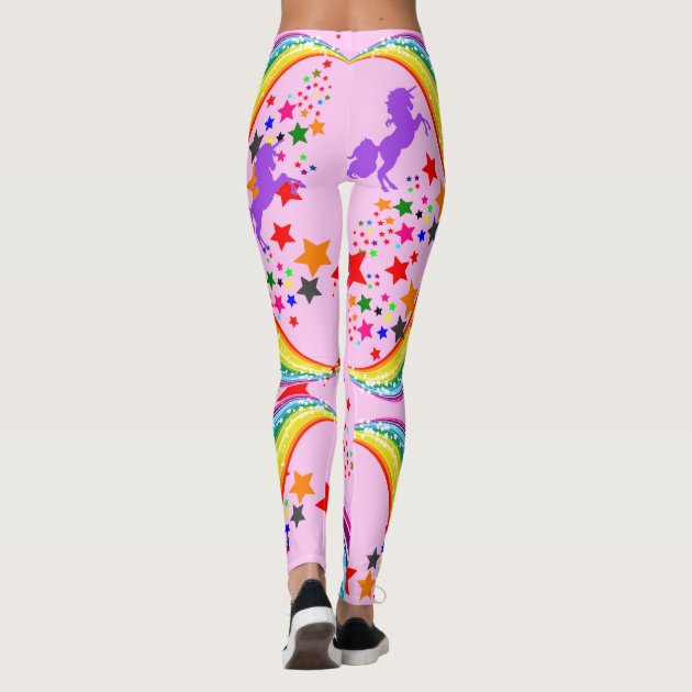 pink unicorn leggings