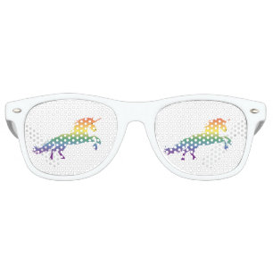 Rainbow Unicorn lgbt Retro Sunglasses