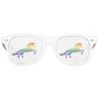 Rainbow Unicorn lgbt Retro Sunglasses
