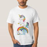 Rainbow Unicorn Lifesize Cardboard Cutout T-Shirt