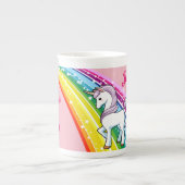Rainbow Unicorn Little Girl's Cup Personalize NAME (Front)