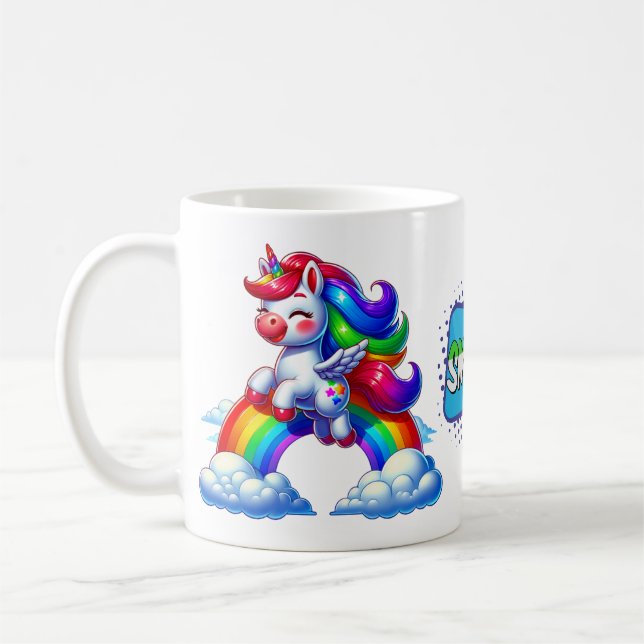 Rainbow Unicorn Magic Mug 11 oz (Left)