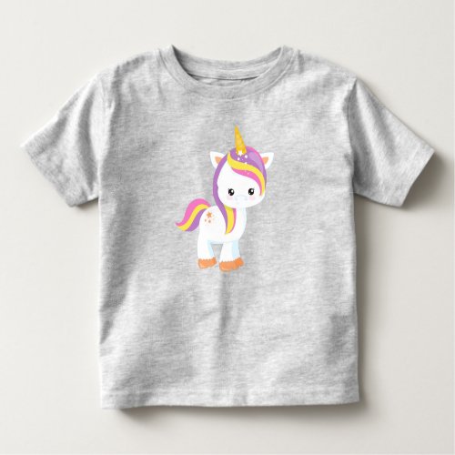 Rainbow Unicorn Magic Unicorn Cute Unicorn Star Toddler T_shirt