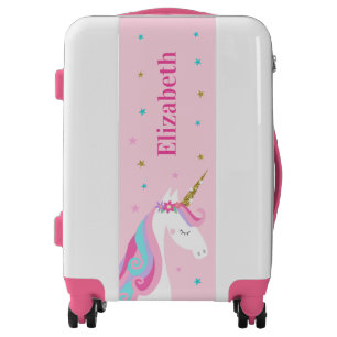 Rainbow Unicorn Magical Glitter Pink Luggage