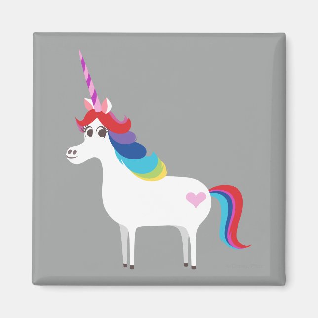 Rainbow Unicorn Magnet (Front)