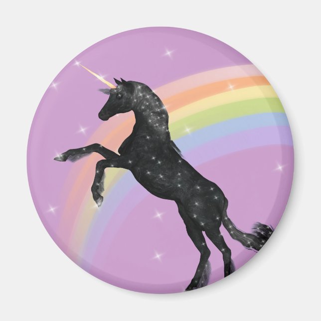 Rainbow Unicorn Magnet (Front)