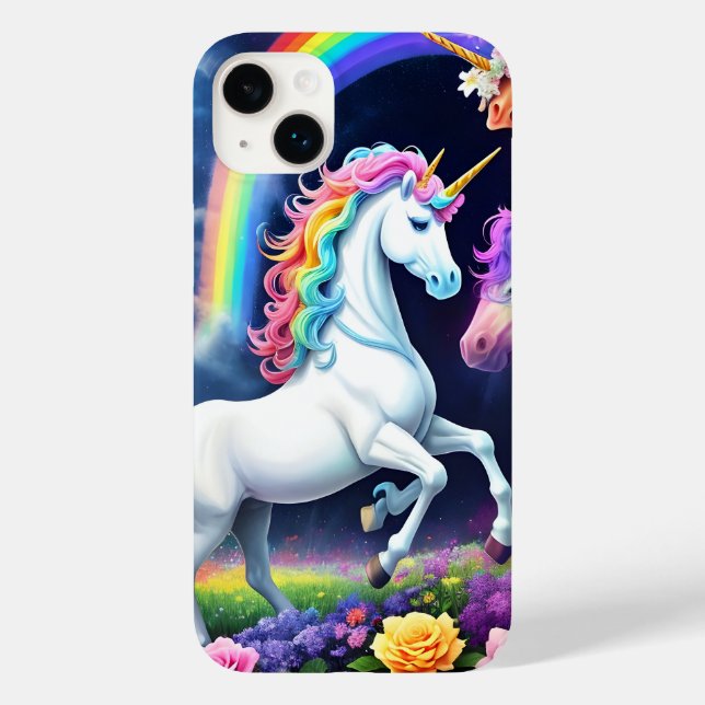Rainbow Unicorn One Case-Mate iPhone Case (Back)