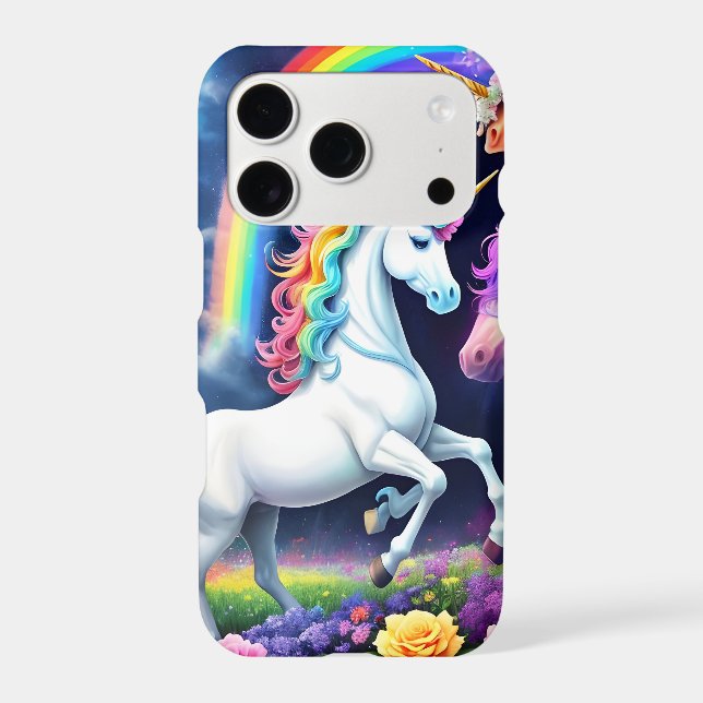 Rainbow Unicorn One Iphone Case (Back)