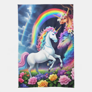 Rainbow Unicorn One Kitchen Towel