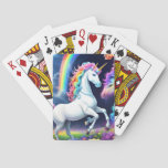 Rainbow Unicorn One Poker Cards