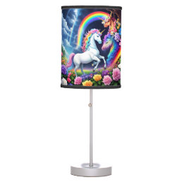 Rainbow Unicorn One Table Lamp