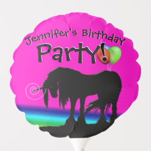 Rainbow Unicorn Party Balloon