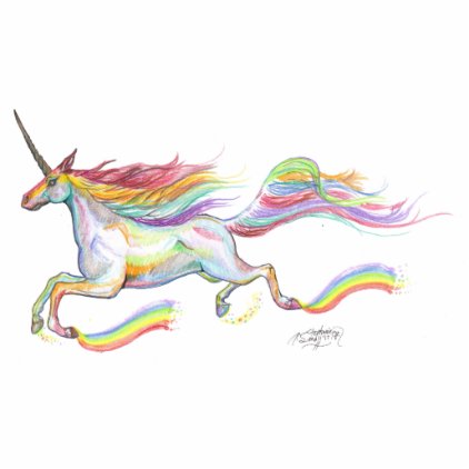 Rainbow Unicorn Pegasus Horse Pony Flying Cute Cutout