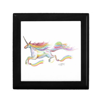 Rainbow Unicorn Pegasus Horse Pony Flying Cute Gift Box