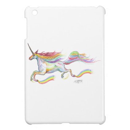 Rainbow Unicorn Pegasus Horse Pony Flying Cute iPad Mini Cover