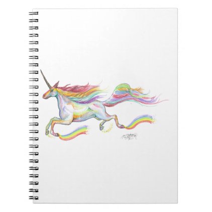Rainbow Unicorn Pegasus Horse Pony Flying Cute Notebook