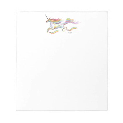Rainbow Unicorn Pegasus Horse Pony Flying Cute Notepad
