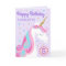 Rainbow Unicorn Personalized Age Purple Birthday