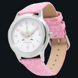 Rainbow Unicorn Personalized Custom Kid's Watch<br><div class="desc">This gorgeous unicorn watch would make a great gift for kids!</div>