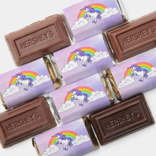 Rainbow Unicorn Personalized Hersheys Miniatures