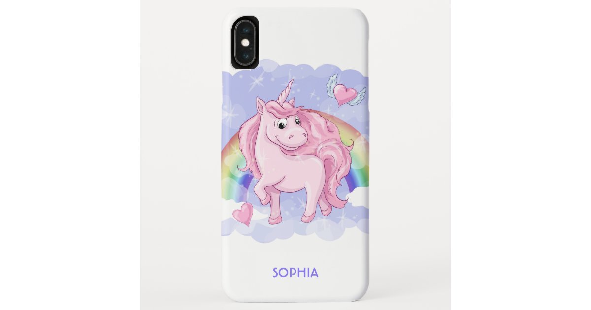 Rainbow Unicorn Personalized Name Case Mate Iphone Case